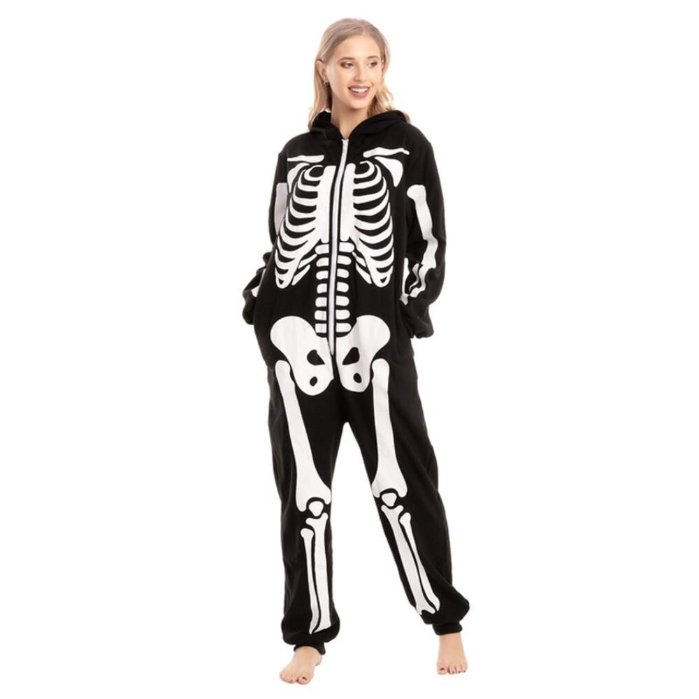 Spooktacular Adult Skeleton Jumpsuit Costume Size Small
